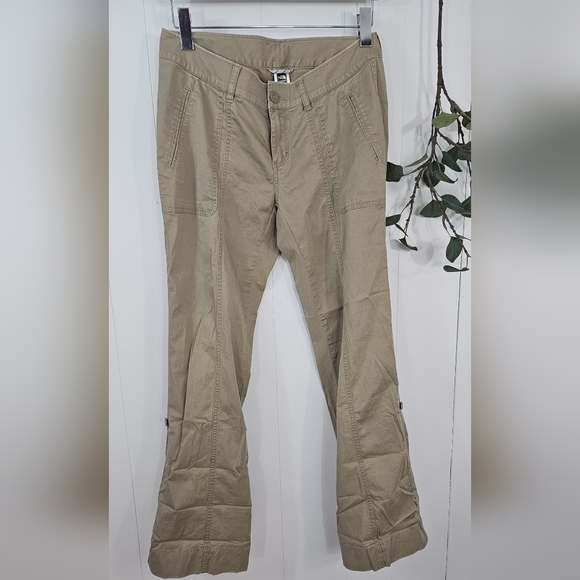 The North Face Womens  |Convertible Roll Up Quick Dry Hiking Pants Beige Size 8 - Picture 14 of 15
